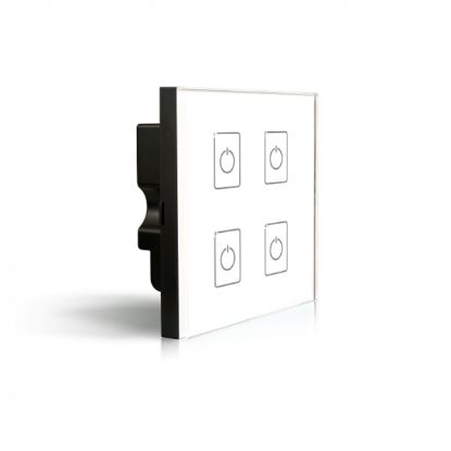 EDA4  DALI Touch Panel, 4 Chanel control, Scene, Group, Unicast, Broadcast mode. Output signal: DALI, IP20.